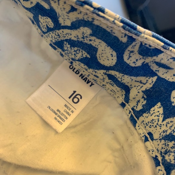 Old Navy Blue print skirt, 16 - Picture 2 of 6